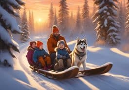 Babyfreundliche Schlittenfahrten und Winterabenteuer