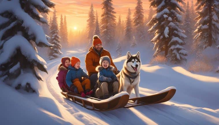 Babyfreundliche Schlittenfahrten und Winterabenteuer