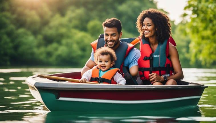 Babys erste Bootsfahrt auf österreichischen Flüssen