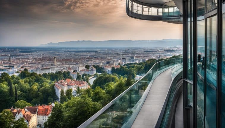 Haus des Meeres: Blick auf die Skywalk-Aussichtsplattform