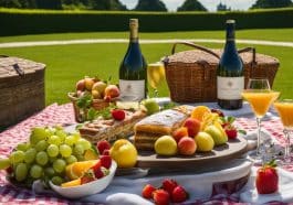 Picknick im Schlosspark von Schloss Belvedere