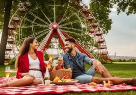 Romantisches Picknick im Wiener Prater