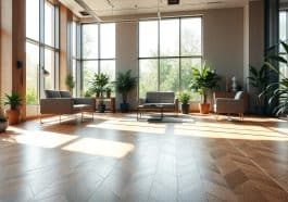 Esche Parkett für das Büro