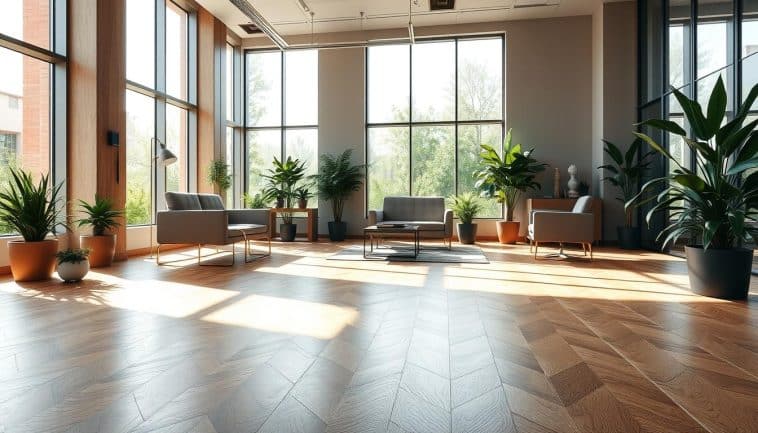 Esche Parkett für das Büro