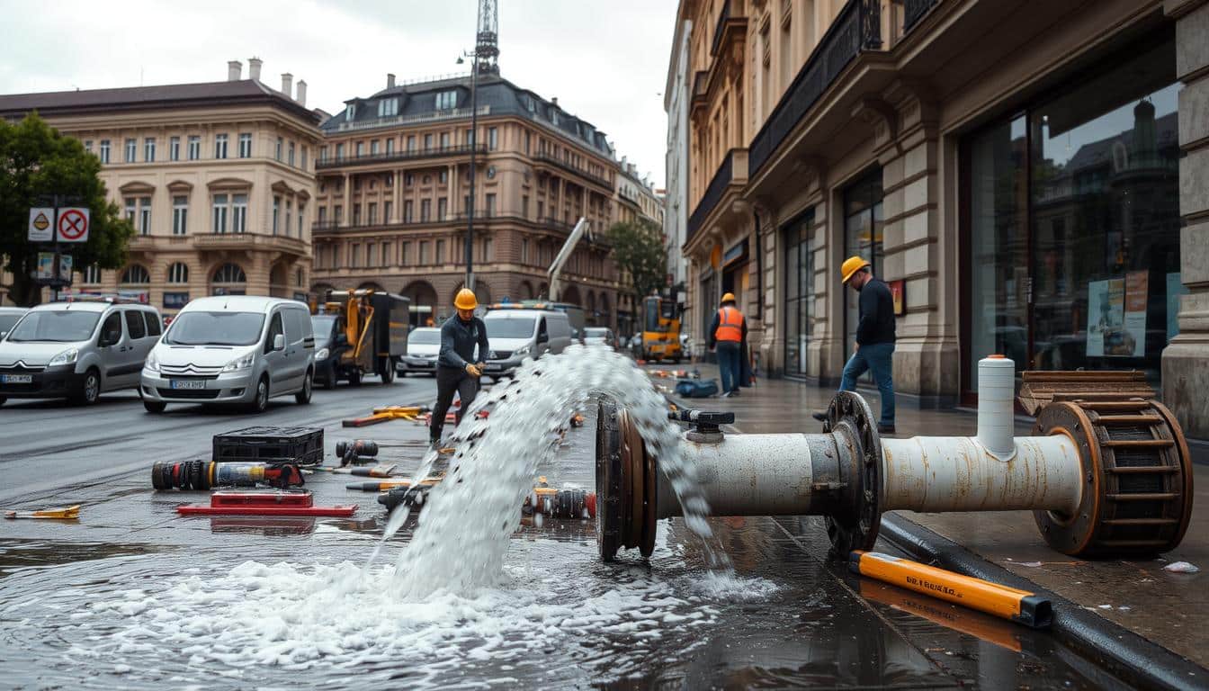 Wasserrohrbruch in Wien reparieren - Firmen, Kosten, Leistungen