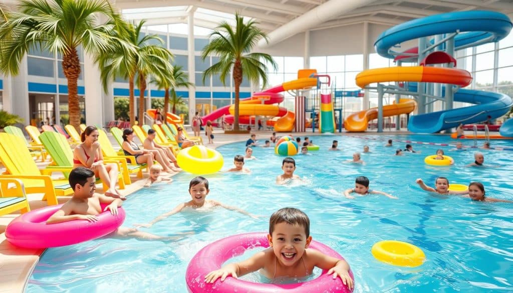 Familienspaß im Schwimmbad Familienspaß im Schwimmbad