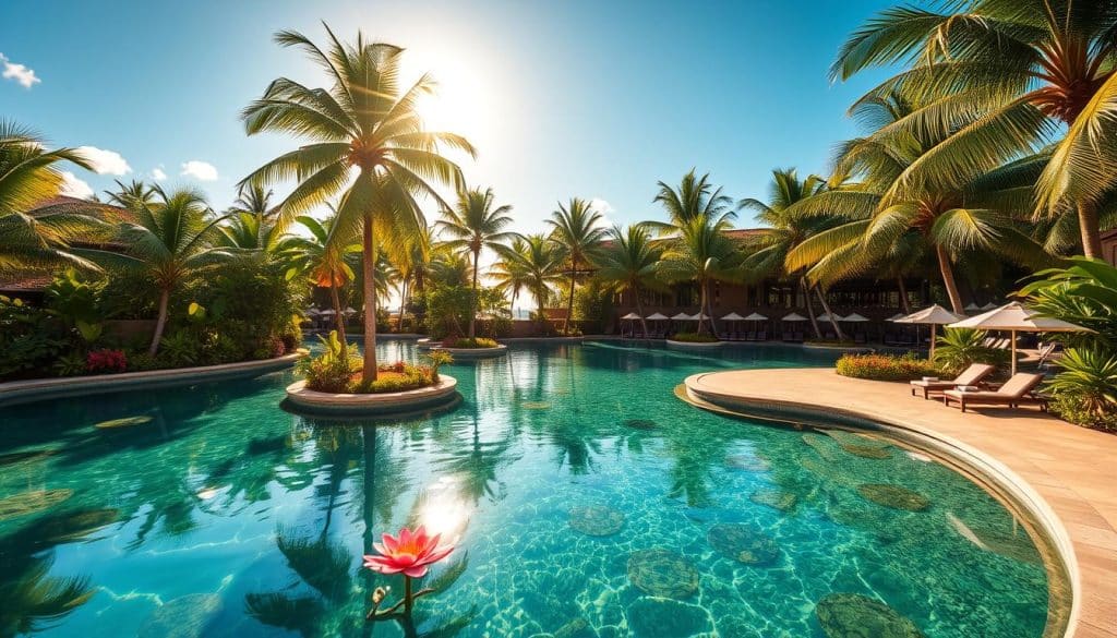 Tropische Badelandschaften Tropische Badelandschaften